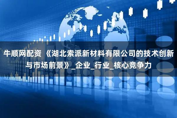 牛顺网配资 《湖北索派新材料有限公司的技术创新与市场前景》_企业_行业_核心竞争力