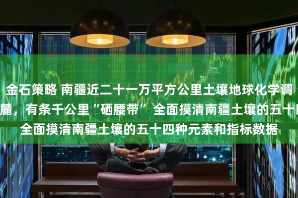金石策略 南疆近二十一万平方公里土壤地球化学调查发现—— 沿天山南麓，有条千公里“硒腰带” 全面摸清南疆土壤的五十四种元素和指标数据