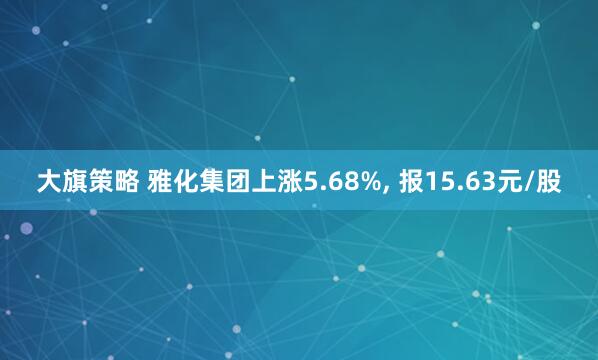 大旗策略 雅化集团上涨5.68%, 报15.63元/股